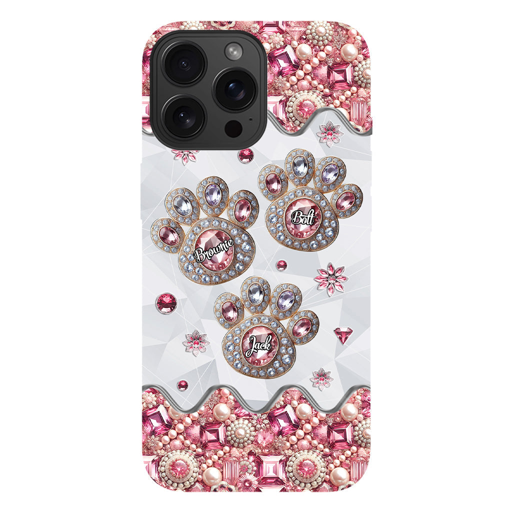 Das Leben ist schöner mit meinen Hunden – Personalisierte Handyhülle mit Hunde-Vollbild