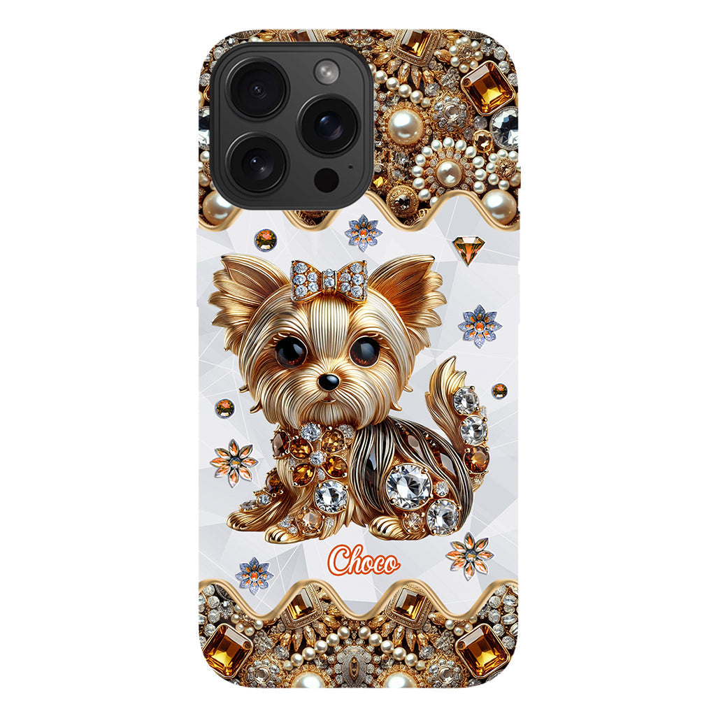 Liebe Yorkshire Terrier - Personalisierte Handyhülle mit Hundemotiv