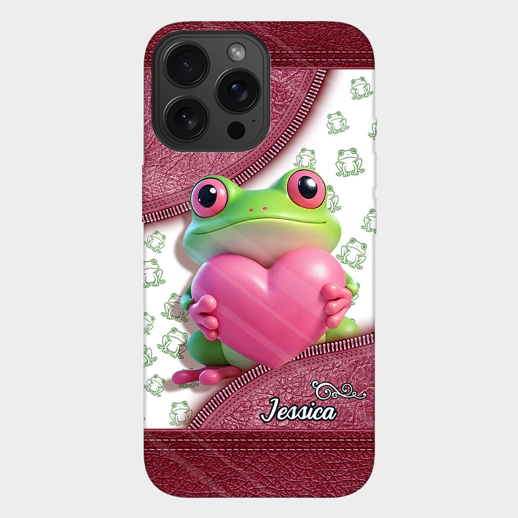Love Frog – Personalisierte Handyhülle mit Froschmotiv