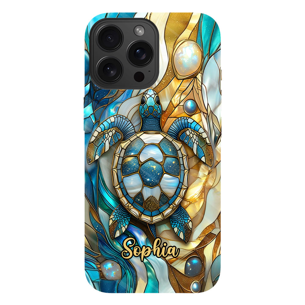 Artistic Turtle - Personalized Turtle Full Print Phone Case