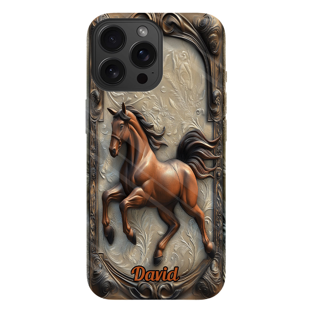 Liebe zum Pferd – Personalisierte Handyhülle mit Pferdemotiv