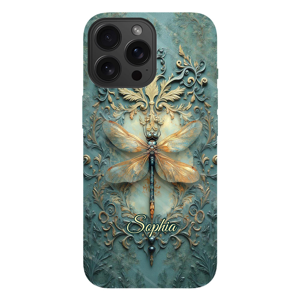Stunning Dragonfly - Personalized Dragonfly Full Print Phone Case