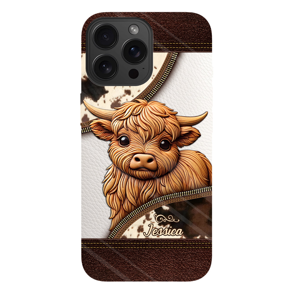 Love Highland Cows - Personalized Full Print Phone Case