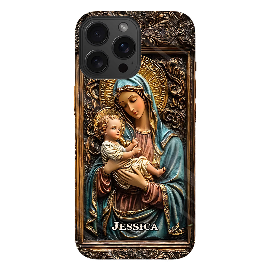 Personalisierte Handyhülle mit christlichem Vollbild für Gläubige