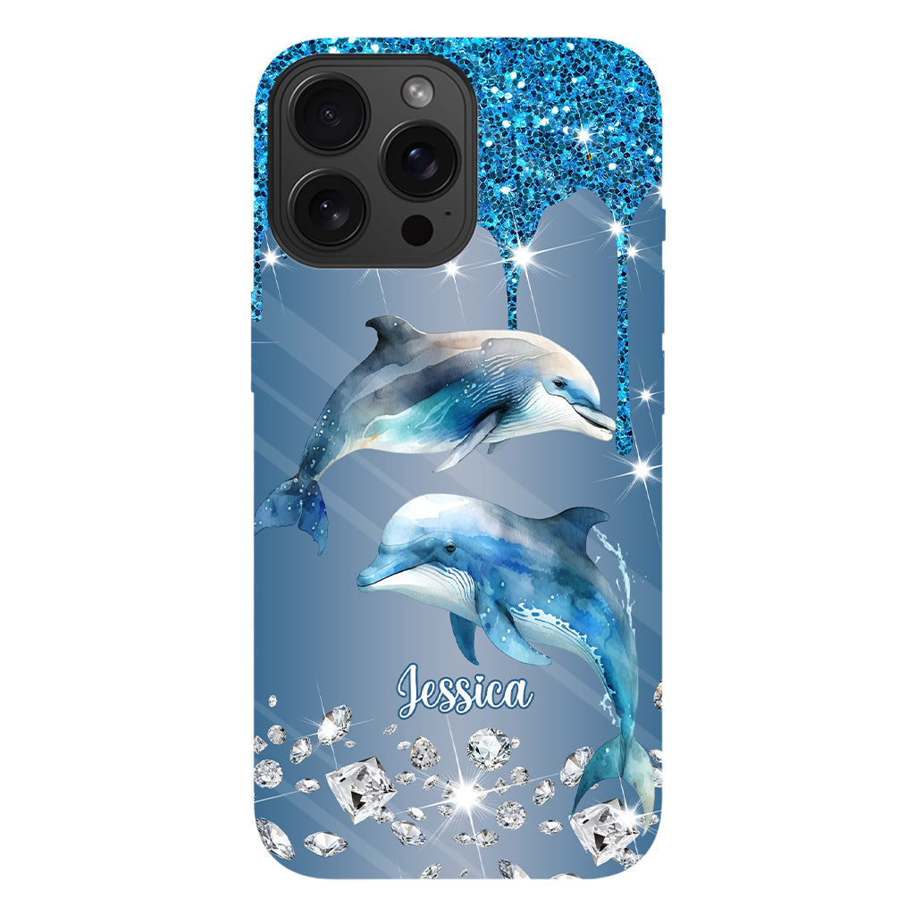 Beautiful Dolphins - Personalized Dolphin Full Print Phone Case