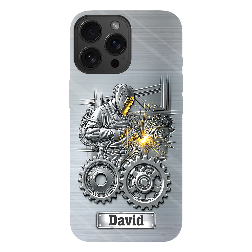 Aus Starken werden Schweißer – Personalisierte Handyhülle mit Schweißer-Motiv