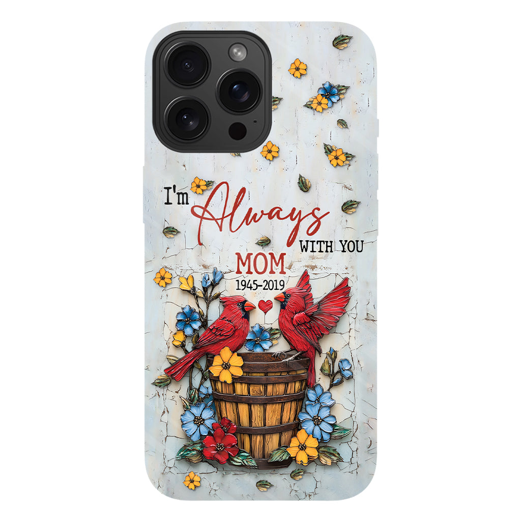 Diejenigen, die wir lieben, gehen nicht fort – Personalisierte Handyhülle mit Gedenkmotiv