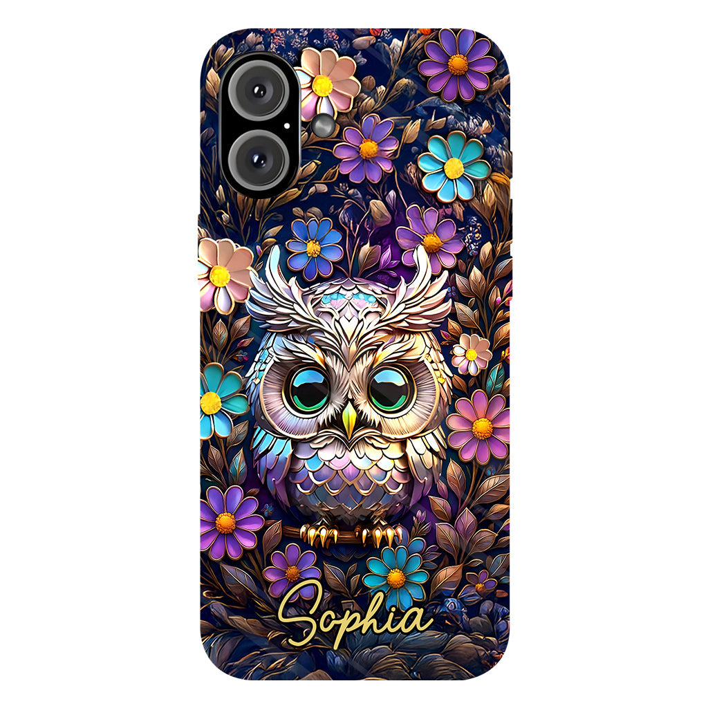 Cute Owl - Personalized Owl Full Print Phone Case
