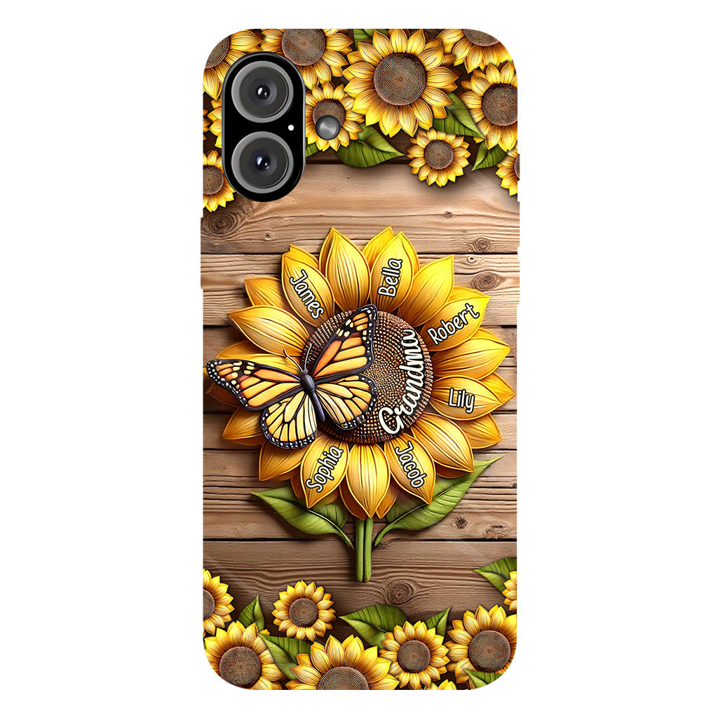 Du bist mein Sonnenschein, Oma und Mama – Personalisierte Handyhülle mit Oma-Motiv