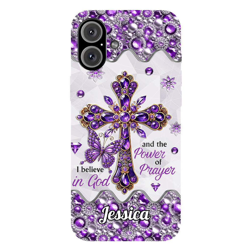 I Believe In God - Personalized Christian Full Print Phone Case