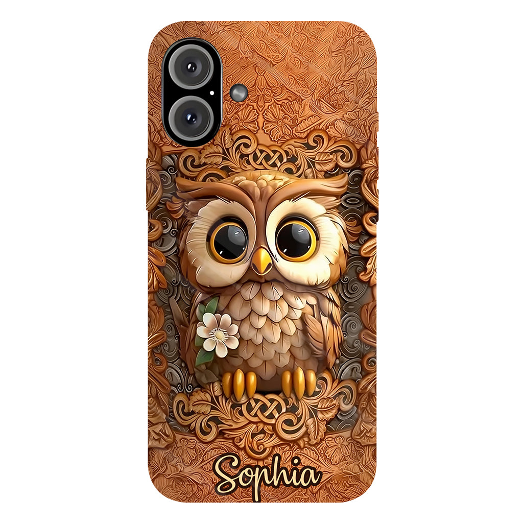 Beautiful Owl - Personalized Owl Full Print Phone Case
