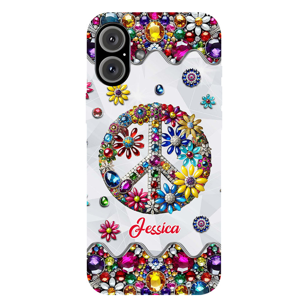 Hippie Soul – Personalisierte Handyhülle mit Hippie-Vollbilddruck