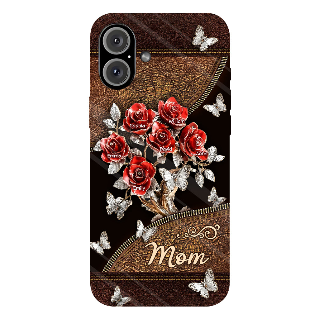 Wunderschönes Rosen-Geschenk für Mama, Oma,... - Personalisierte Handyhülle mit Vollbild-Aufdruck für Mutter