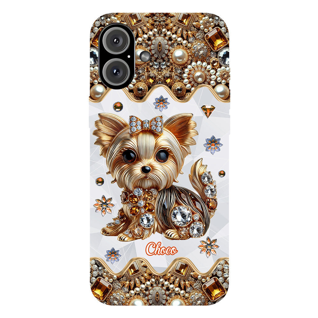 Liebe Yorkshire Terrier - Personalisierte Handyhülle mit Hundemotiv