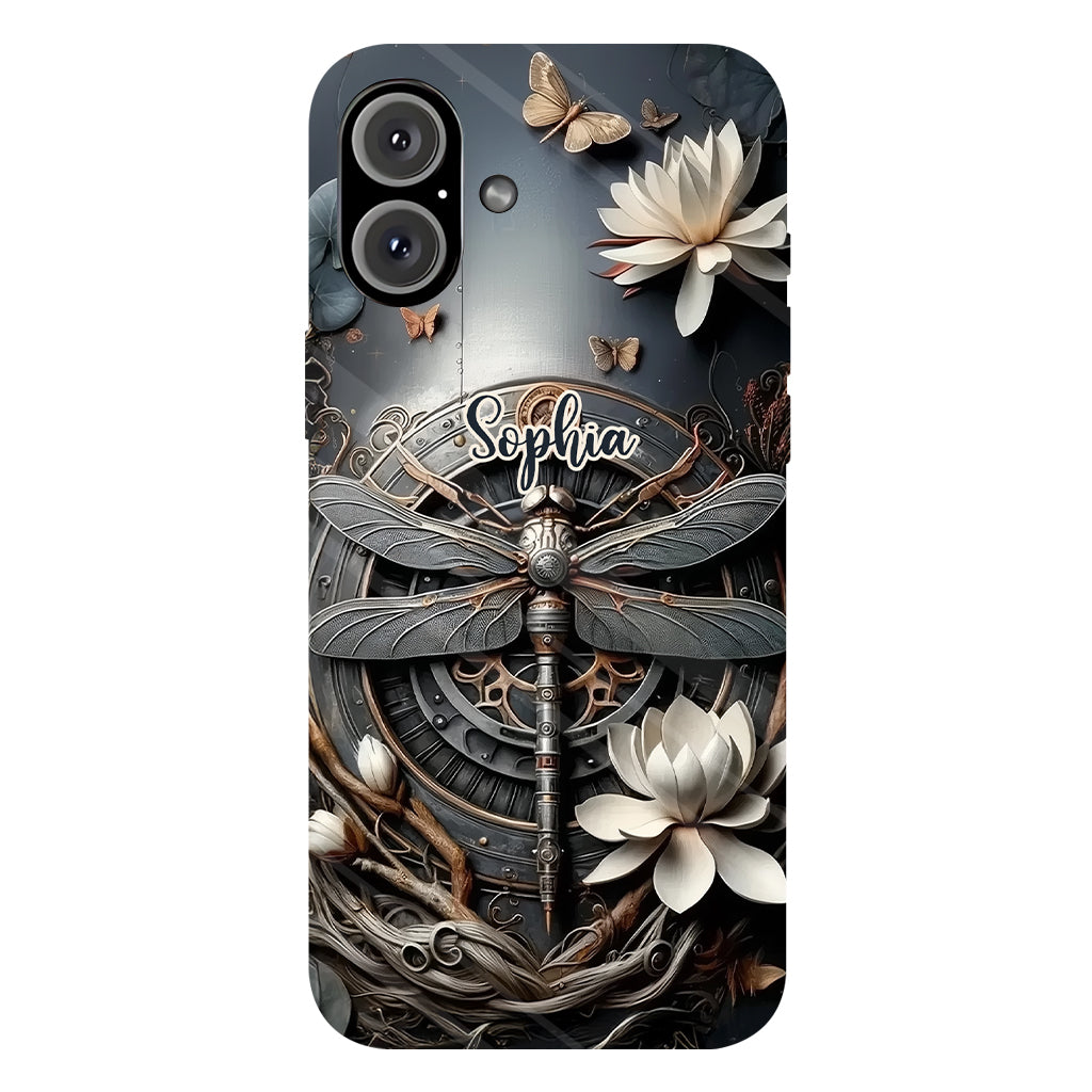 Black Dragonfly - Personalized Dragonfly Full Print Phone Case