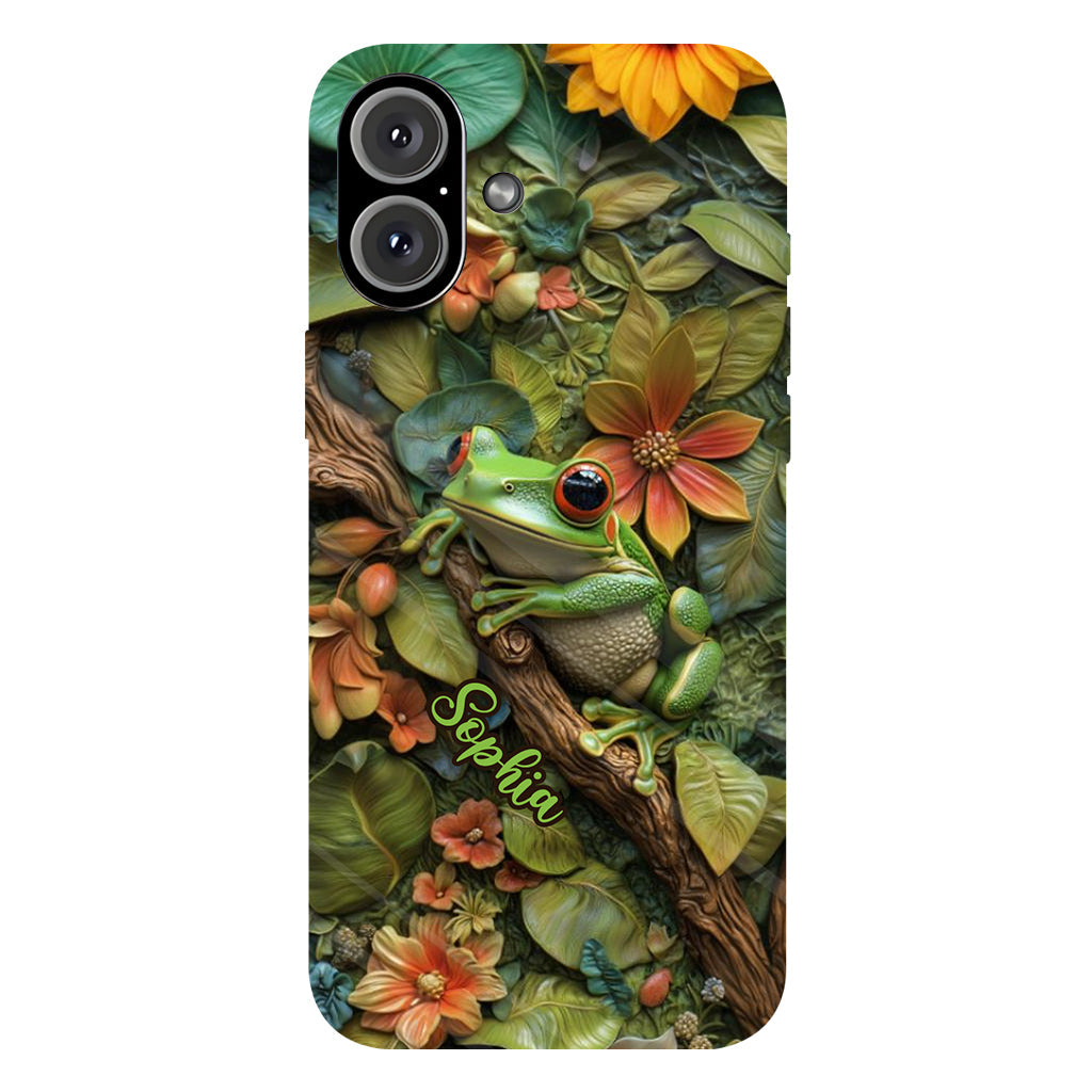 Adorable Frog - Personalized Frog Full Print Phone Case