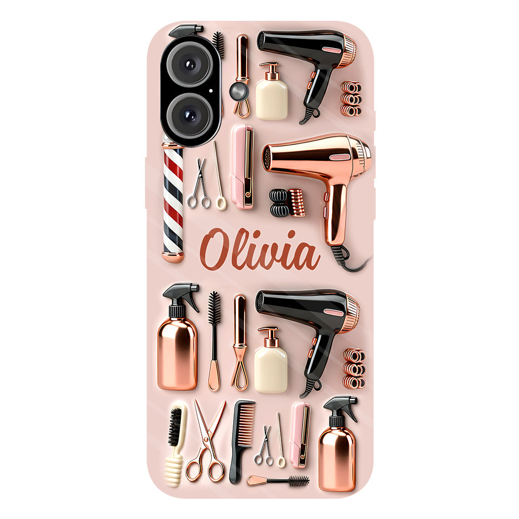 Perfekter Friseur – Personalisierte Handyhülle mit Friseurmotiv und Vollbild