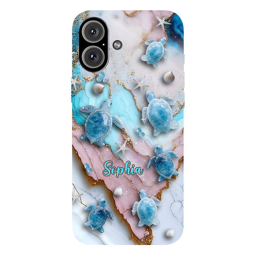 Liebe Schildkröten – Personalisierte Handyhülle mit Schildkrötenmotiv