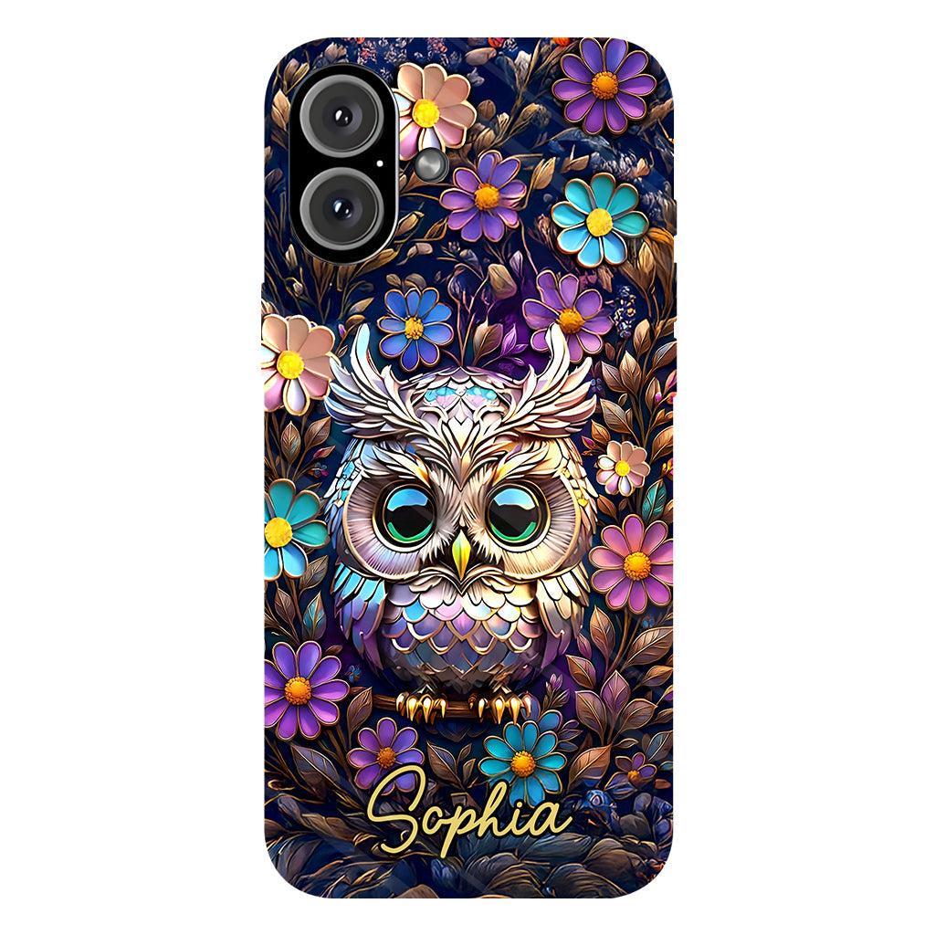Cute Owl - Personalized Owl Full Print Phone Case