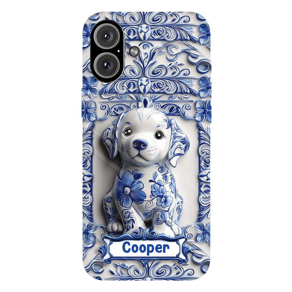 Cute Labrador Retriever - Personalized Dog Full Print Phone Case
