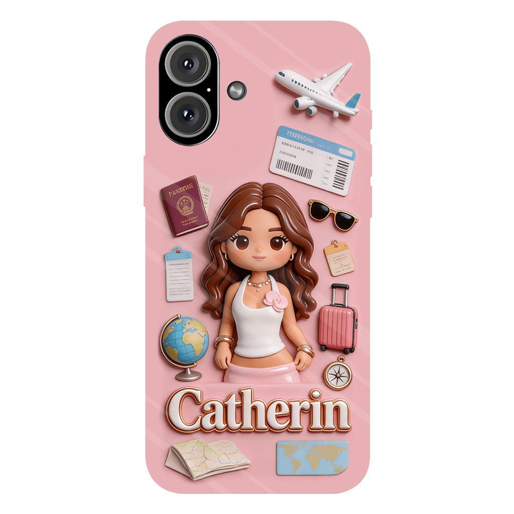 Traveling Lover - Personalized Travelling Full Print Phone Case