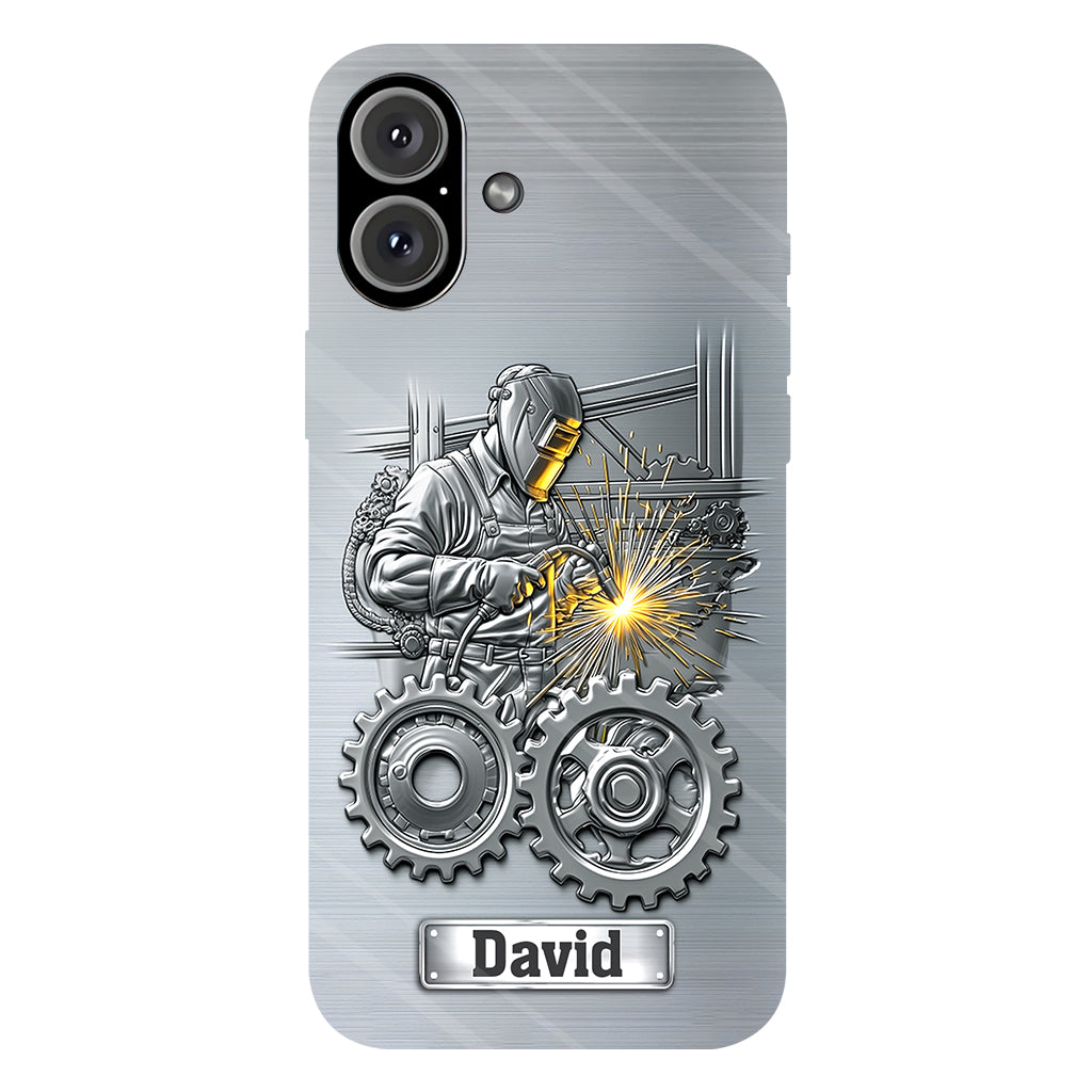 Aus Starken werden Schweißer – Personalisierte Handyhülle mit Schweißer-Motiv