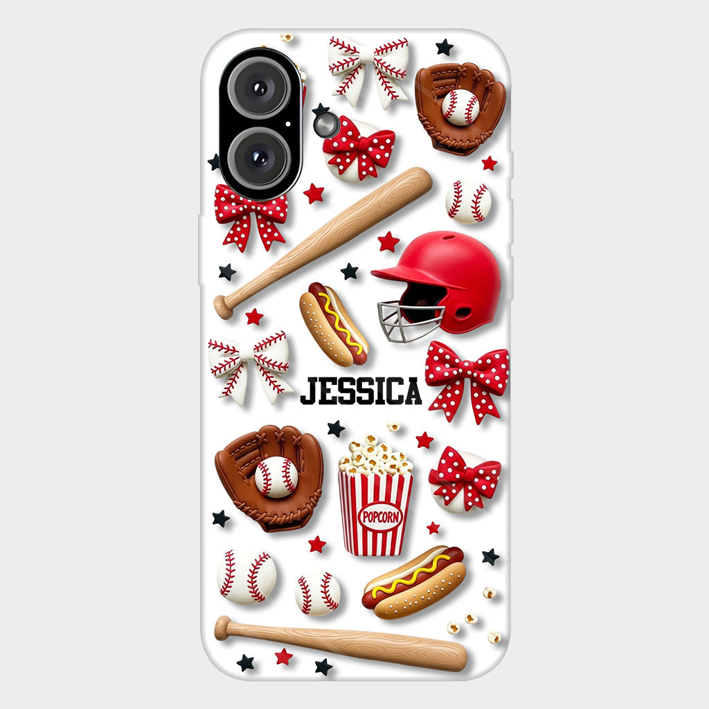Love Baseball - Personalized Baseball Full Print Phone Case