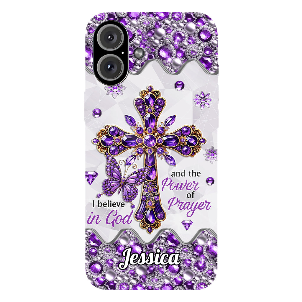 I Believe In God - Personalized Christian Full Print Phone Case
