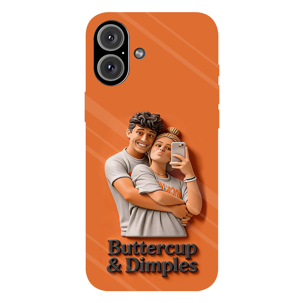 Individuell gestaltbar mit jedem Foto – Perfektes Valentinstagsgeschenk – Personalisierte Handyhülle mit vollflächigem Aufdruck für Paare