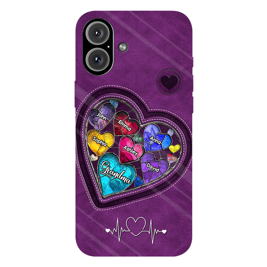 Grandma's Mom's Sweethearts - Personalized Grandma Full Print Phone Case