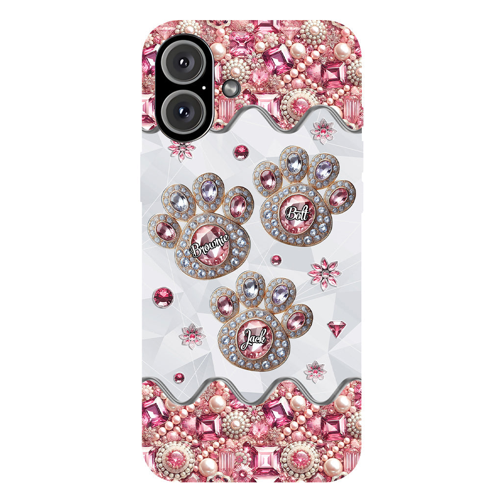 Das Leben ist schöner mit meinen Hunden – Personalisierte Handyhülle mit Hunde-Vollbild