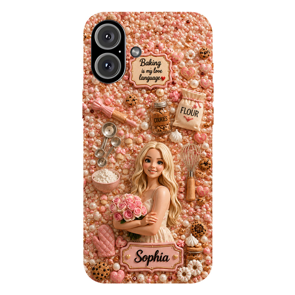 Baking Is My Love Language - Personalized Baking Full Print Phone Case
