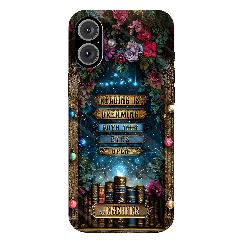 Reading is Dreaming - Personalized Book Full Print Phone Case