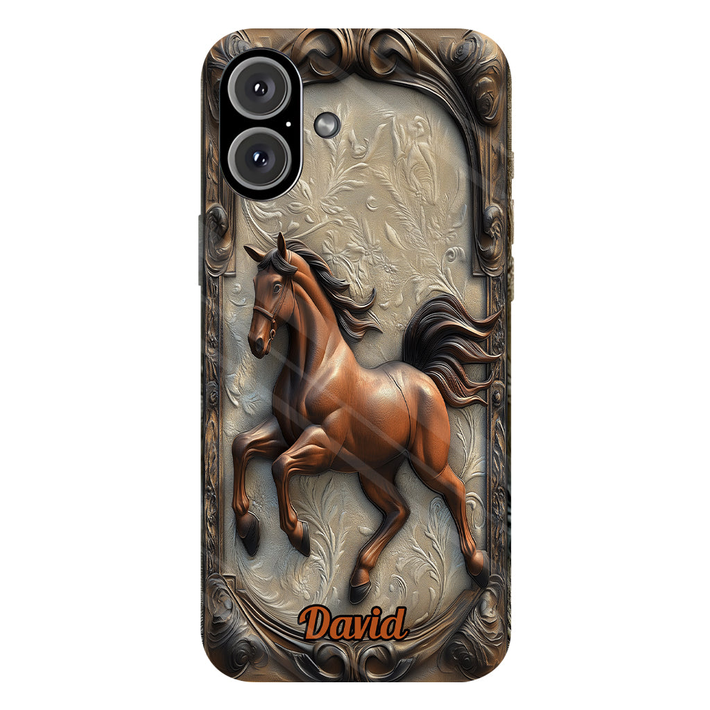 Liebe zum Pferd – Personalisierte Handyhülle mit Pferdemotiv