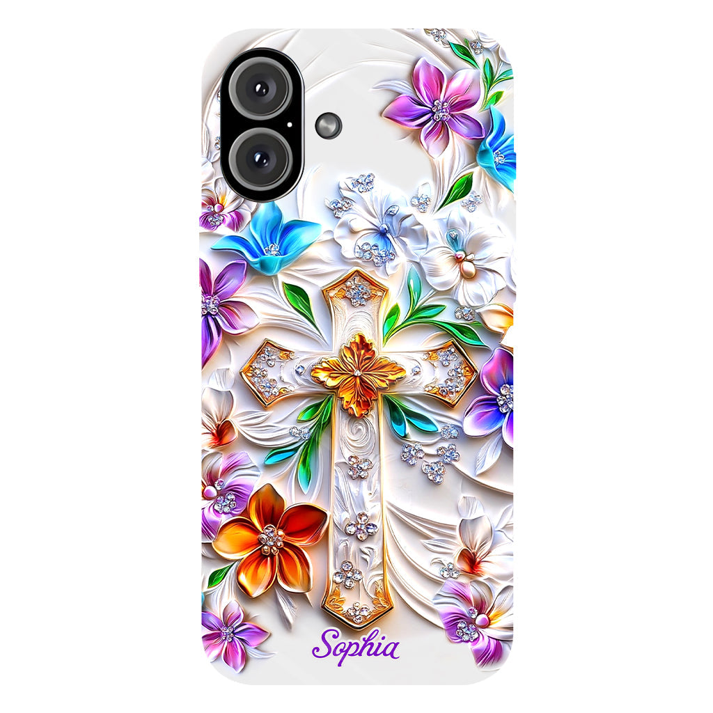 Glaube – Personalisierte Handyhülle mit christlichem Volldruck