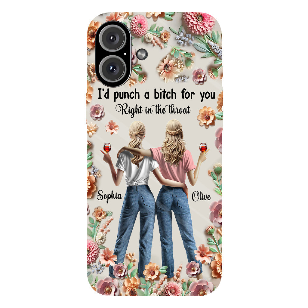 Punch Bitch Besties - Personalized Bestie Full Print Phone Case