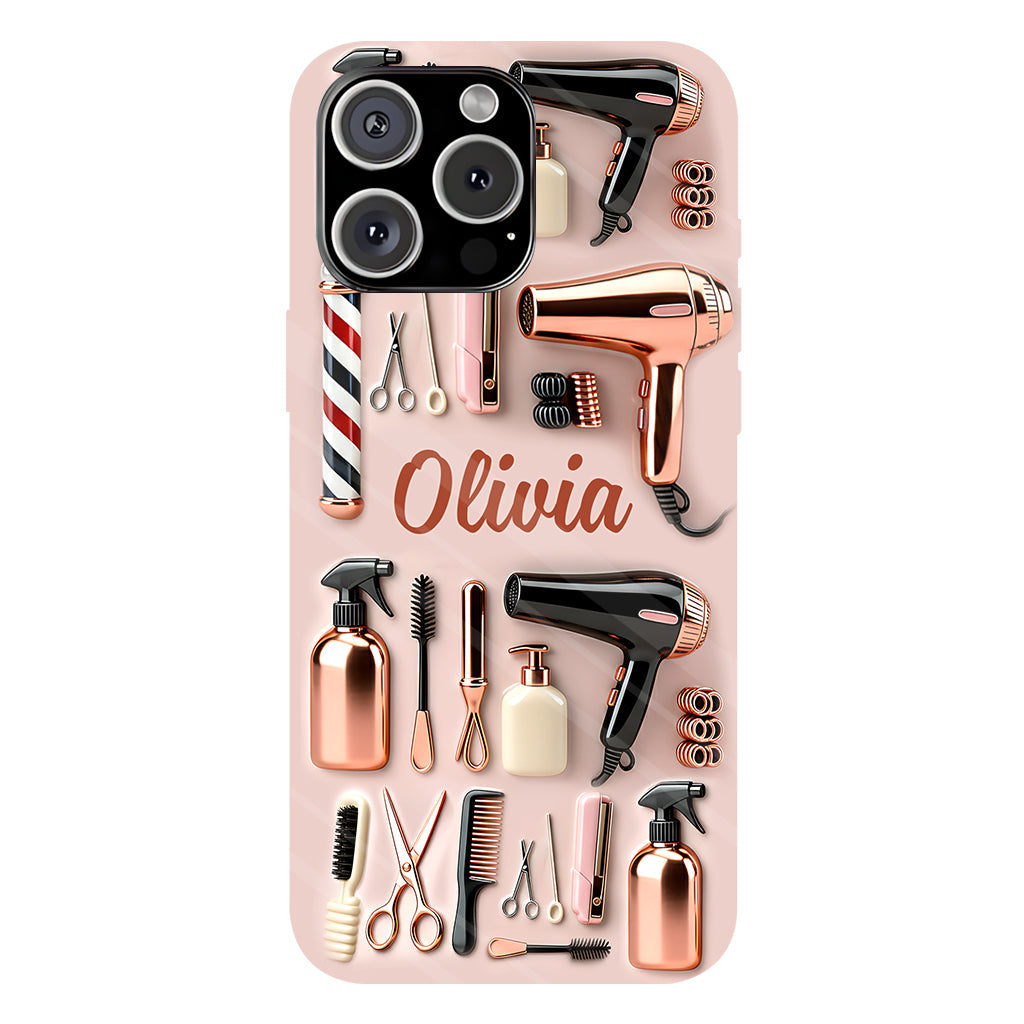 Perfekter Friseur – Personalisierte Handyhülle mit Friseurmotiv und Vollbild