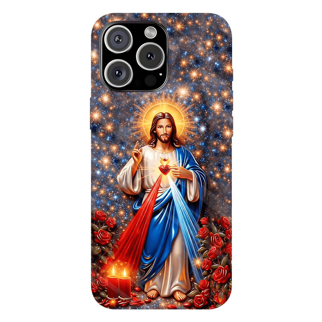 Sacred Heart of Jesus - Personalized Christian Full Print Phone Case