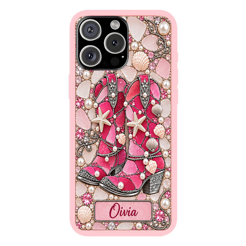 Cowgirl Boots - Personalized Cowgirl Full Print Phone Case
