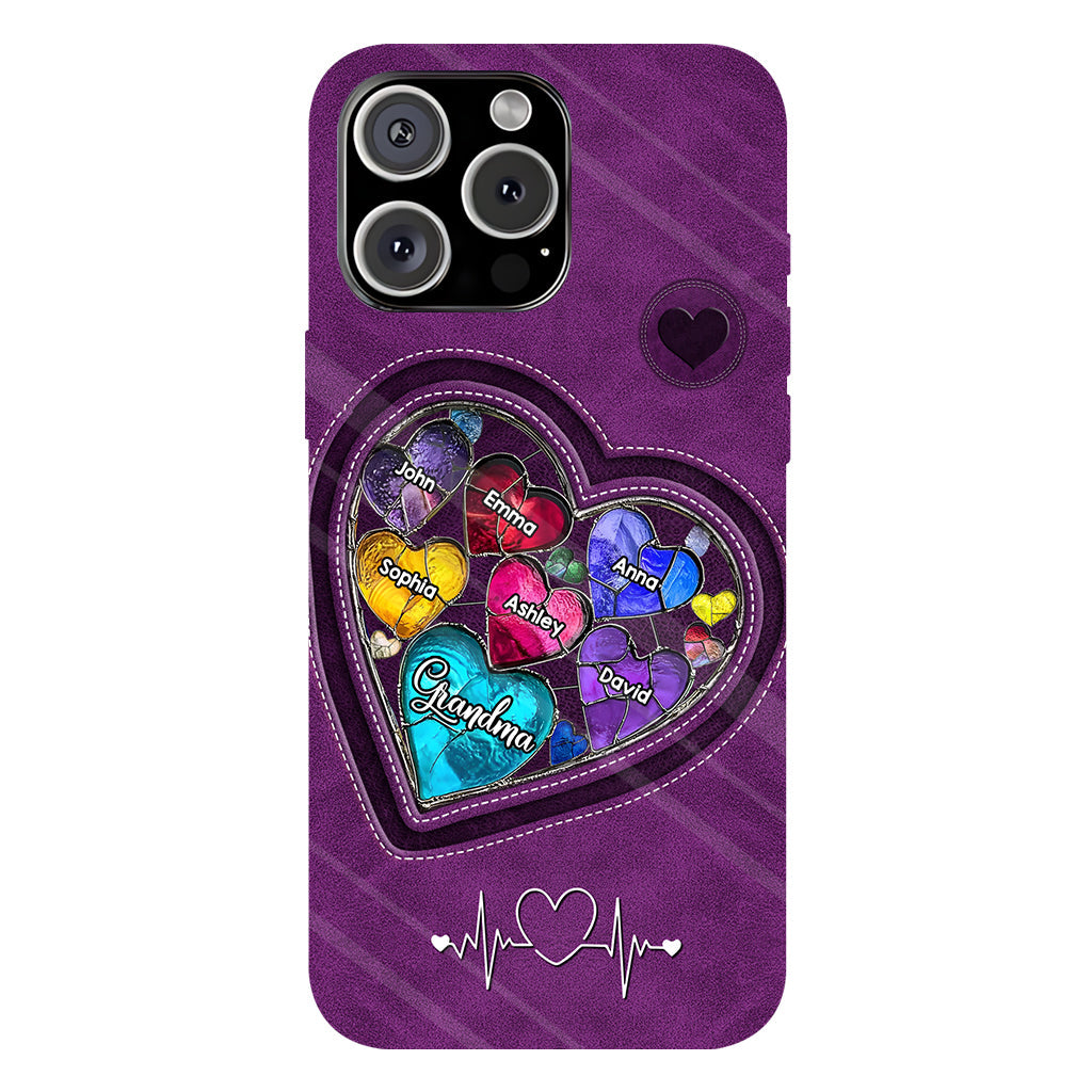 Grandma's Mom's Sweethearts - Personalized Grandma Full Print Phone Case