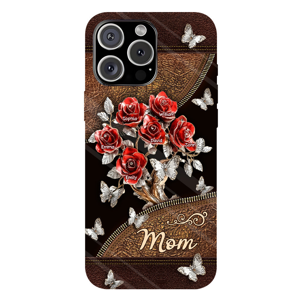 Wunderschönes Rosen-Geschenk für Mama, Oma,... - Personalisierte Handyhülle mit Vollbild-Aufdruck für Mutter