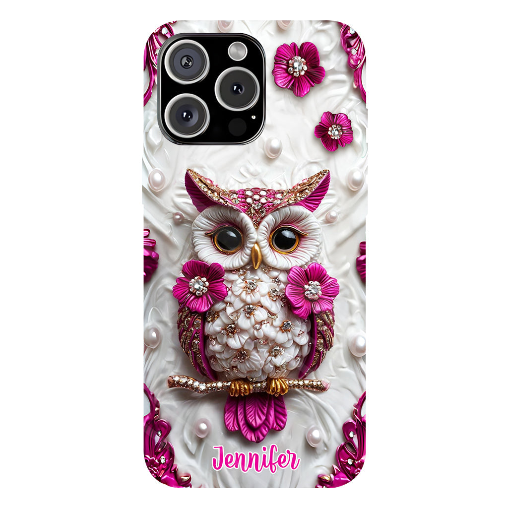 Beautiful Owl - Personalized Owl Full Print Phone Case