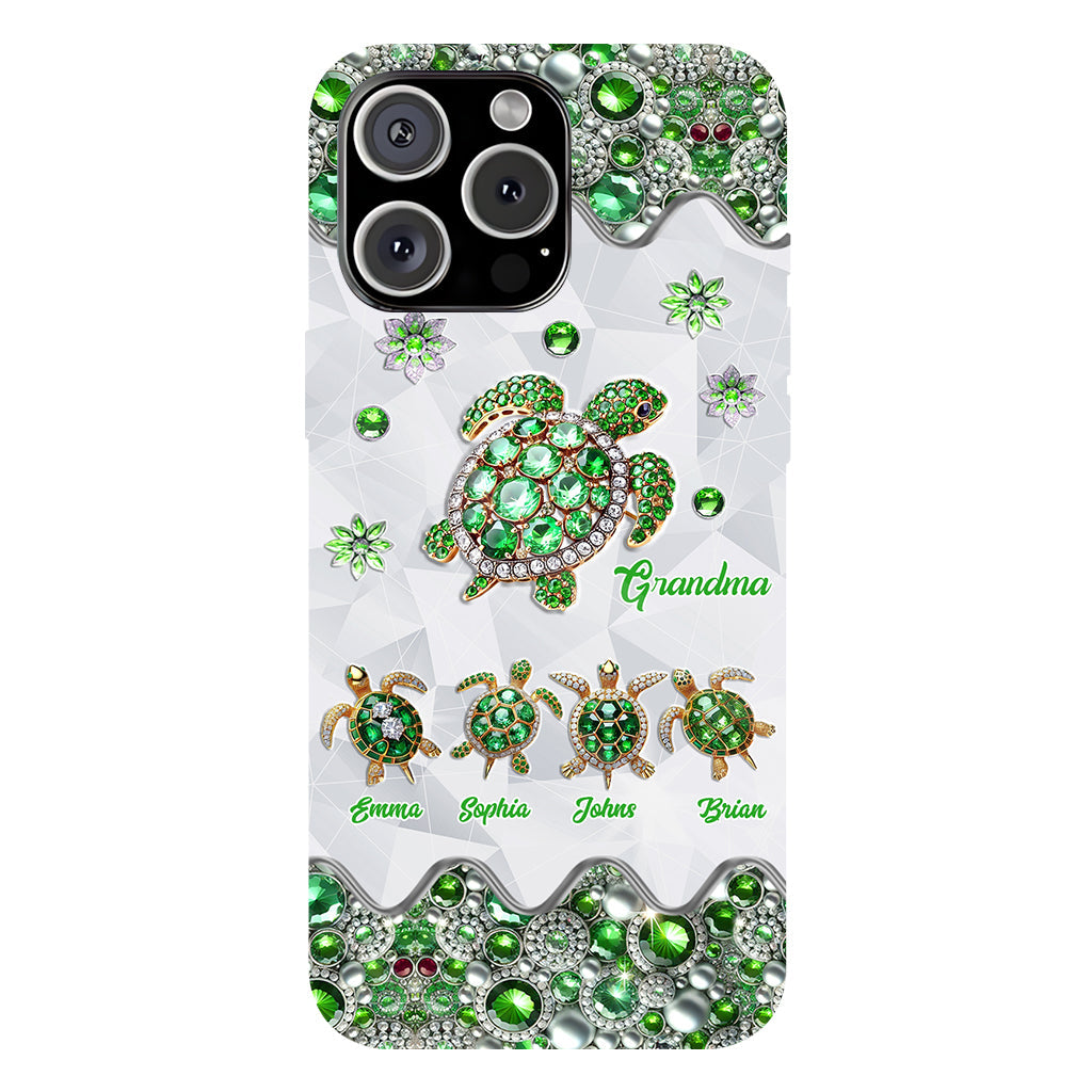 Grandma Of Little Turtles - Personalized Grandma Full Print Phone Case
