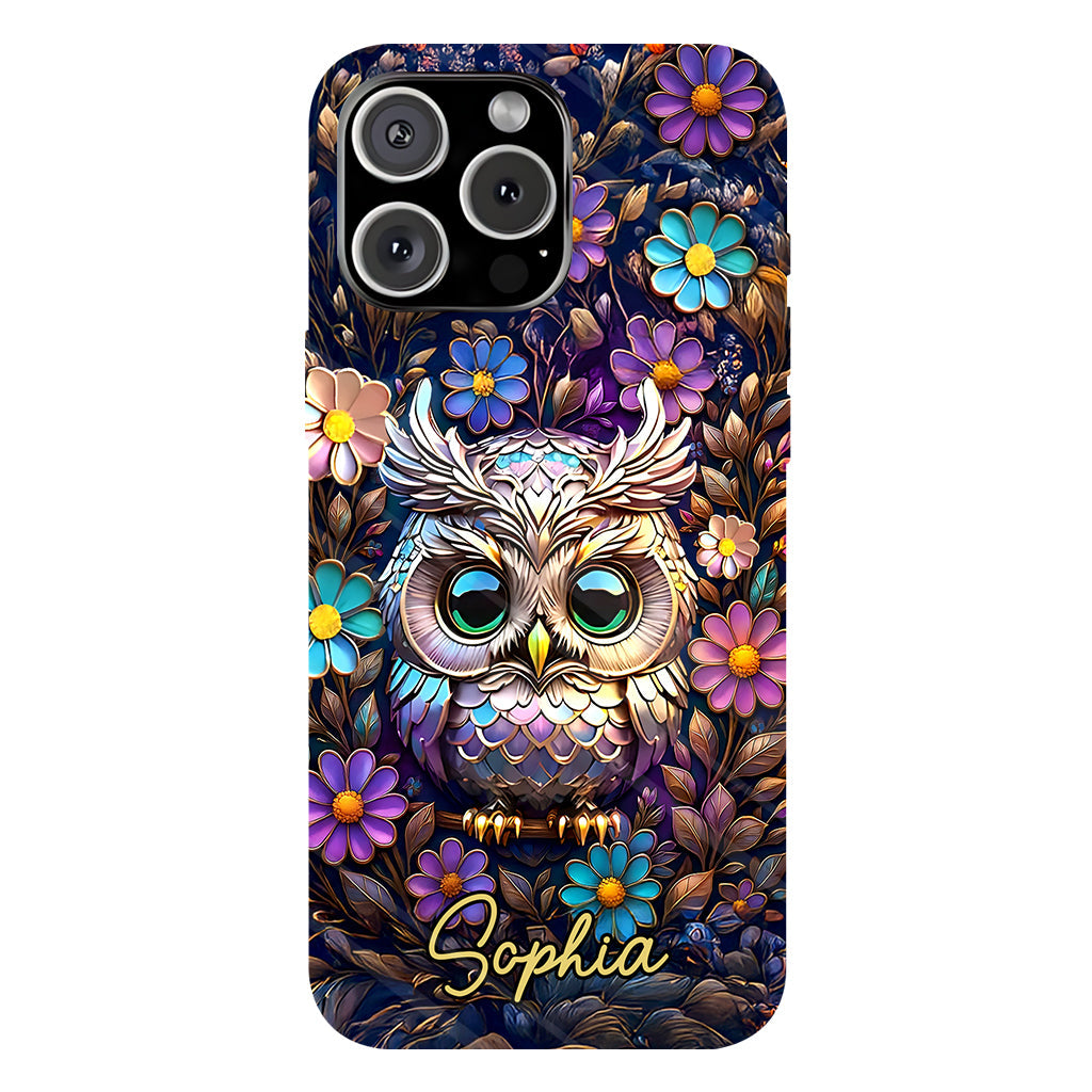 Cute Owl - Personalized Owl Full Print Phone Case