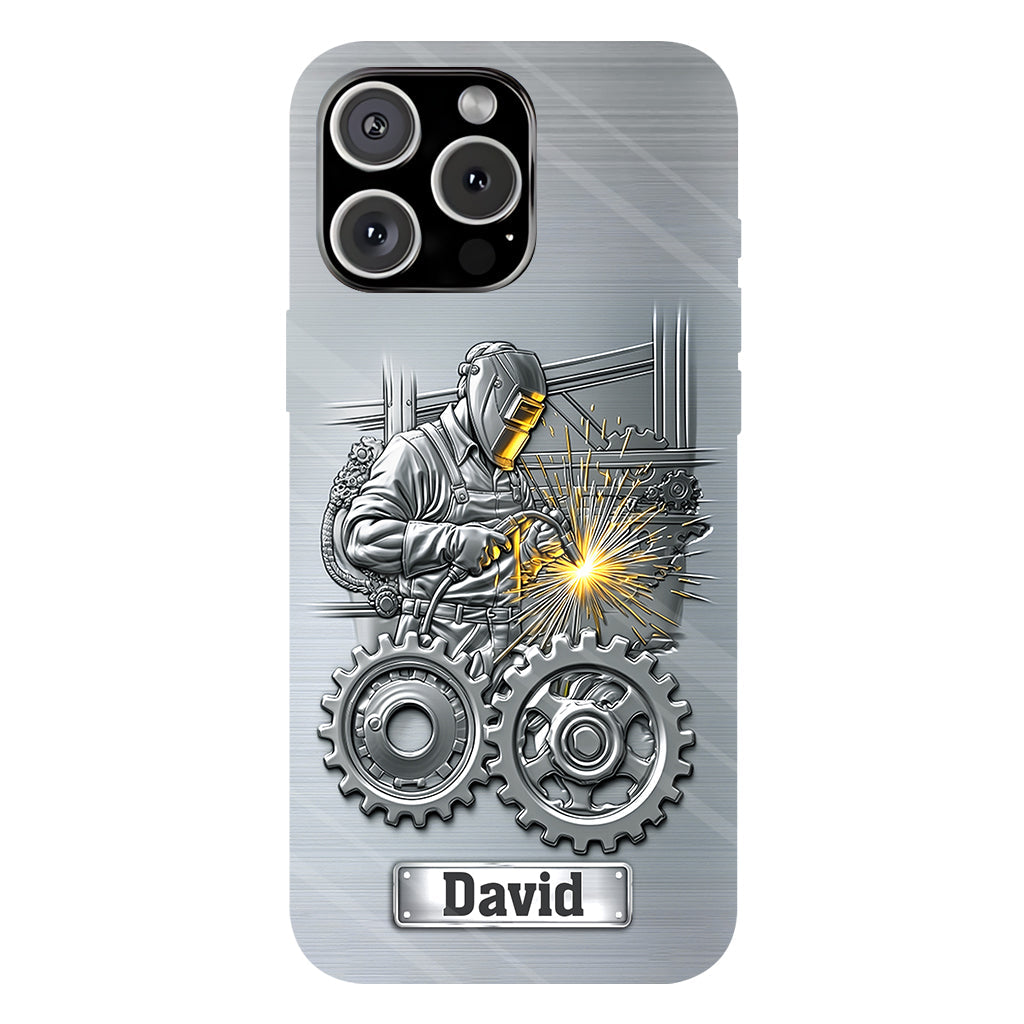 Aus Starken werden Schweißer – Personalisierte Handyhülle mit Schweißer-Motiv