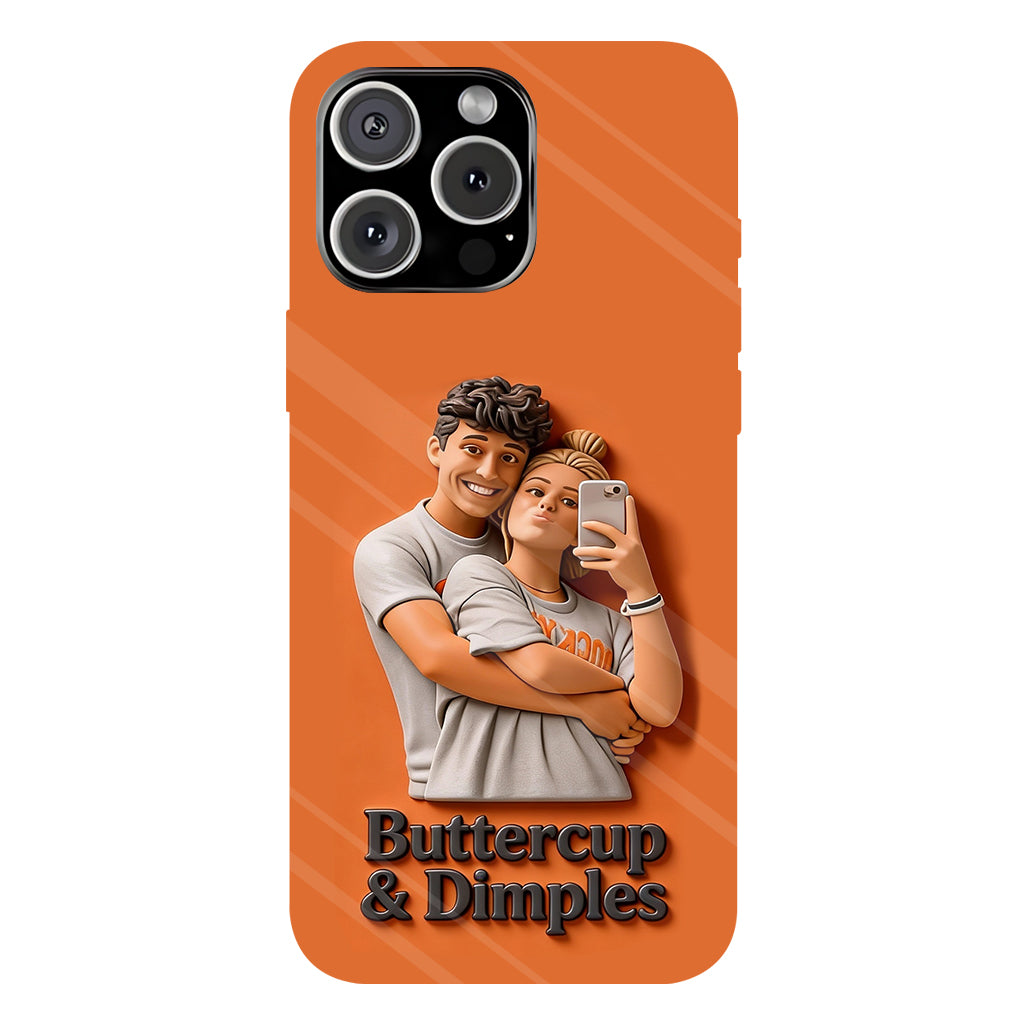 Individuell gestaltbar mit jedem Foto – Perfektes Valentinstagsgeschenk – Personalisierte Handyhülle mit vollflächigem Aufdruck für Paare