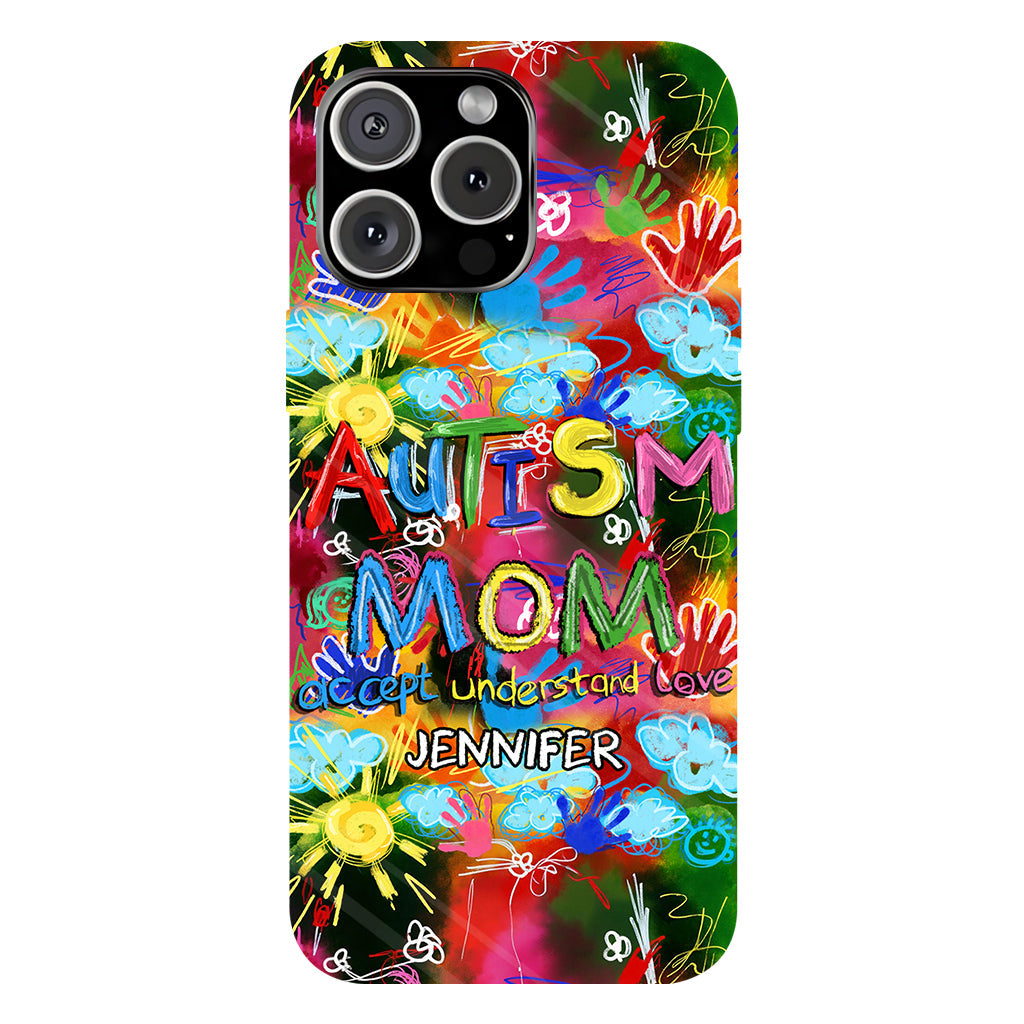 Autism Mom - Personalized Autism Awareness Full Print Phone Case