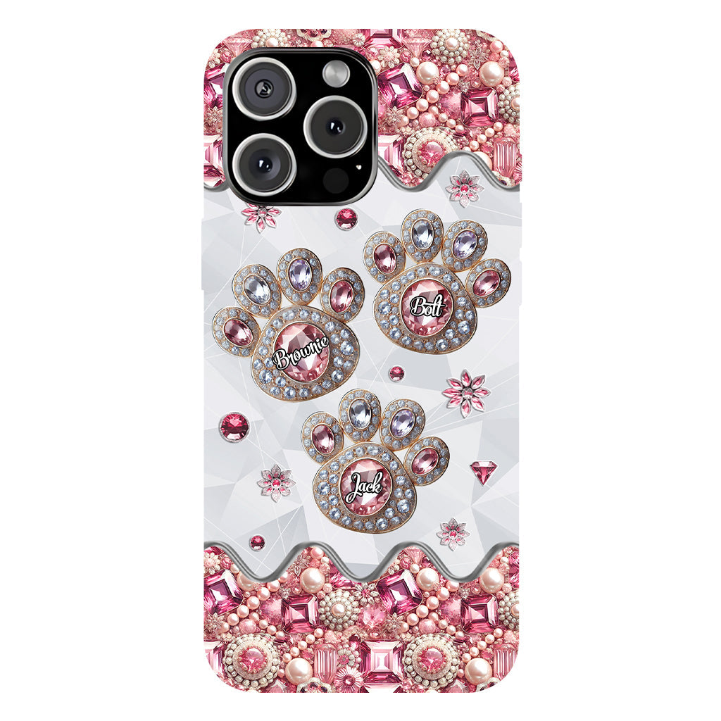 Das Leben ist schöner mit meinen Hunden – Personalisierte Handyhülle mit Hunde-Vollbild