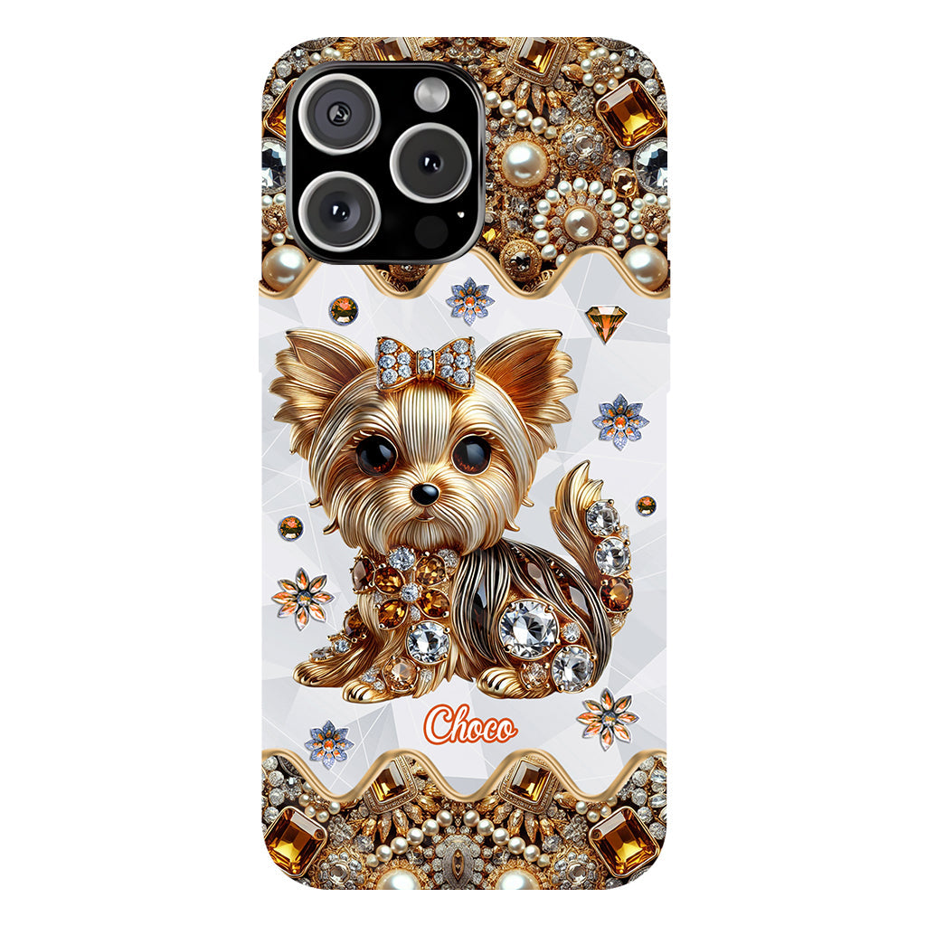 Liebe Yorkshire Terrier - Personalisierte Handyhülle mit Hundemotiv