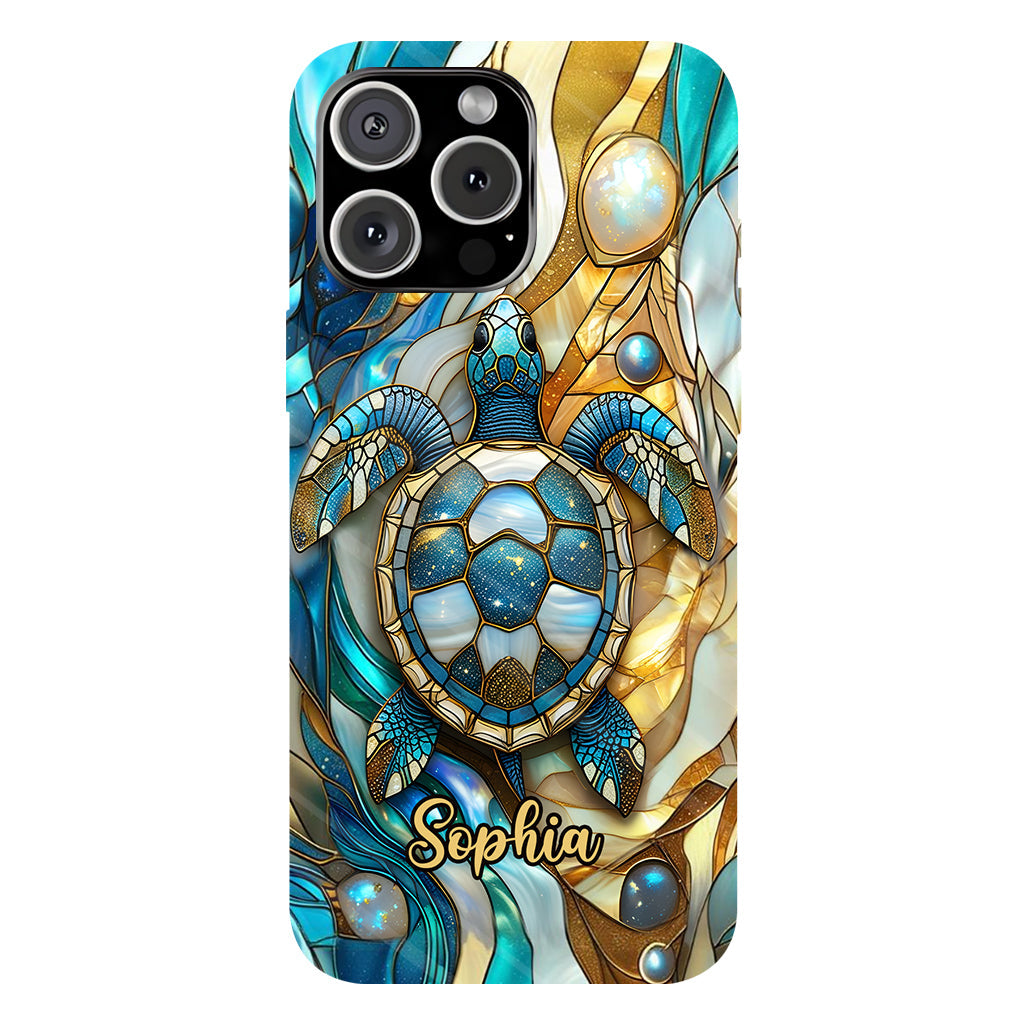 Artistic Turtle - Personalized Turtle Full Print Phone Case